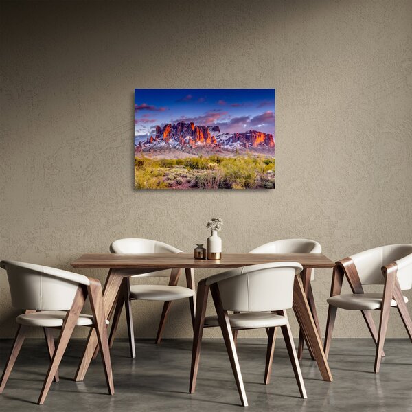 Tablou pe sticlă - Munții din Arizona (70x50 cm)