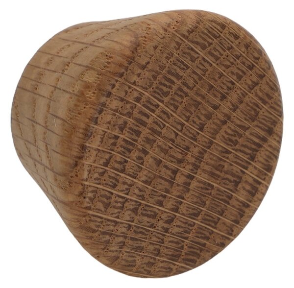 Buton din lemn pentru mobilier, model Skala, Ø40x25 mm, finisaj stejar natur | nuc