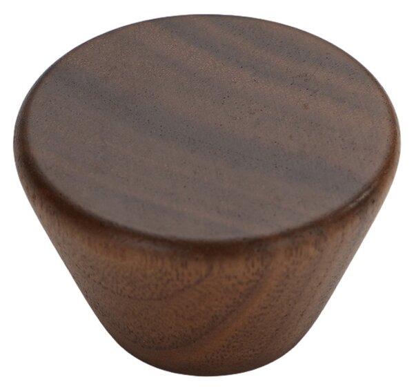 Buton din lemn pentru mobilier, model Skala, Ø40x25 mm, finisaj stejar natur | nuc