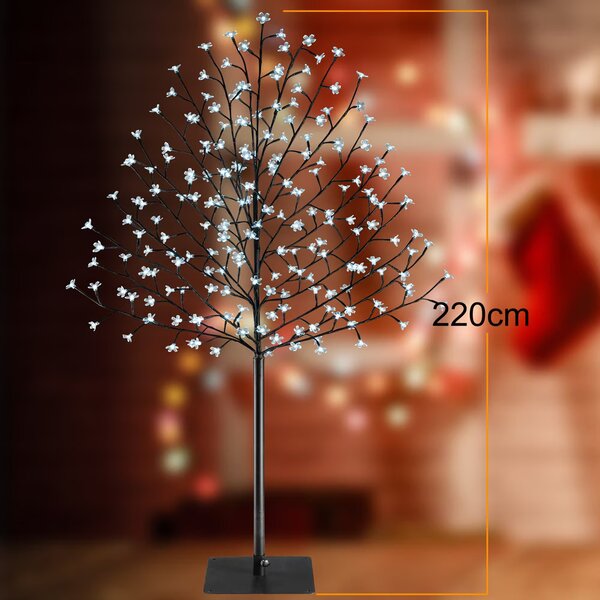 Deuba Lemn de cires deschis 220 cm - alb rece