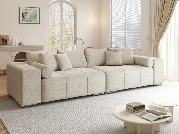Canapea extensibilă dumonde cu ladă de depozitare Marbela XXL Monte Bej 295x120 cm