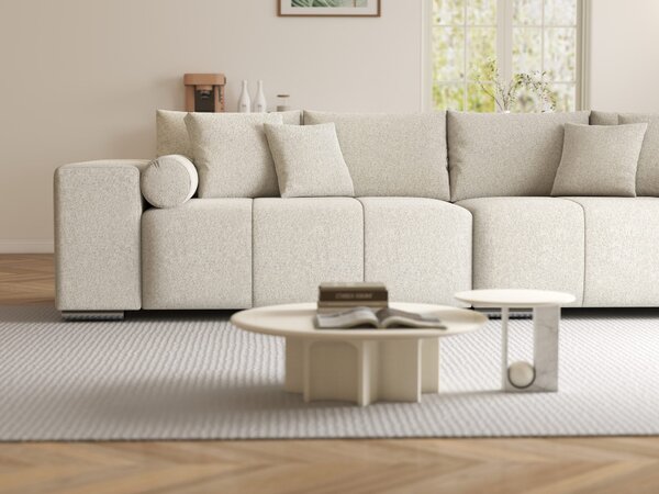 Canapea extensibilă dumonde cu ladă de depozitare Marbela XXL Monte Bej 295x120 cm