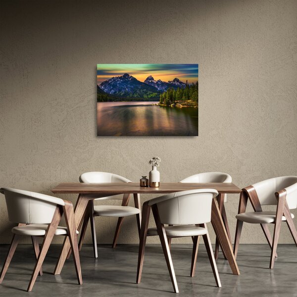 Tablou pe sticlă - Parcul Național Grand Teton (70x50 cm)