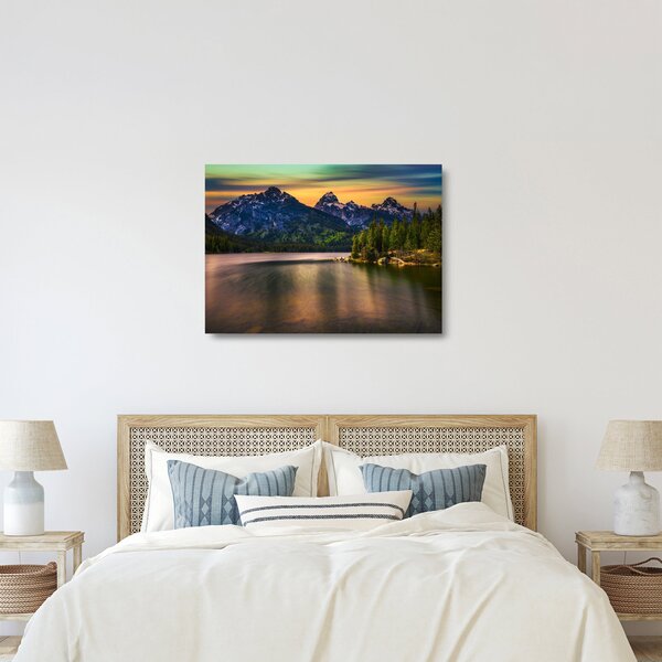 Tablou pe sticlă - Parcul Național Grand Teton (70x50 cm)