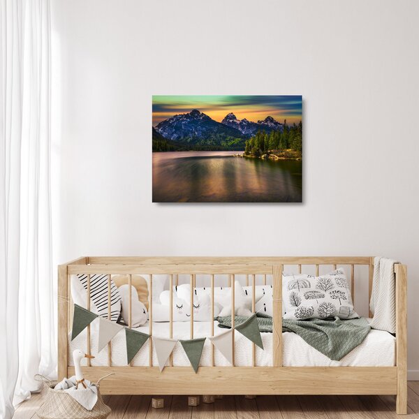 Tablou pe sticlă - Parcul Național Grand Teton (70x50 cm)