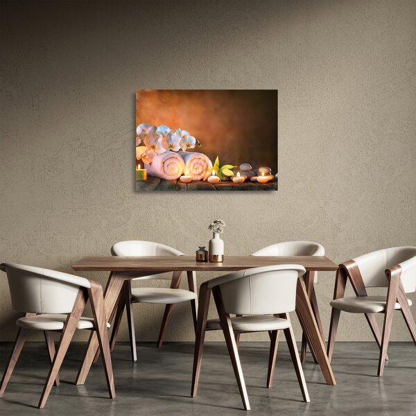 Tablou pe sticlă - Relaxare și spa (70x50 cm)