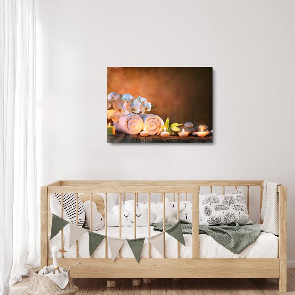 Tablou pe sticlă - Relaxare și spa (70x50 cm)