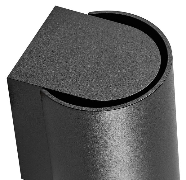 Deko-Light Aplică de exterior CAN, negru, 1 bec, Ø 8 cm IP65 metal GU10, reglabil, Negru, Aluminiu