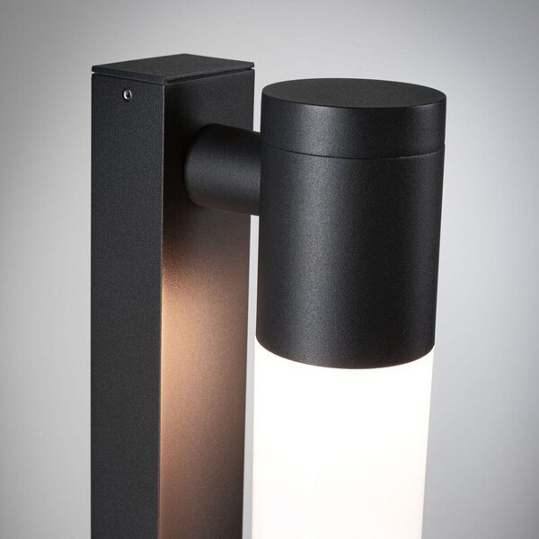 Paulmann Tralia bornă luminoasă, antracit Înălțime 65 cm aluminiu IP44 E27, Negru, Aluminiu, Modern