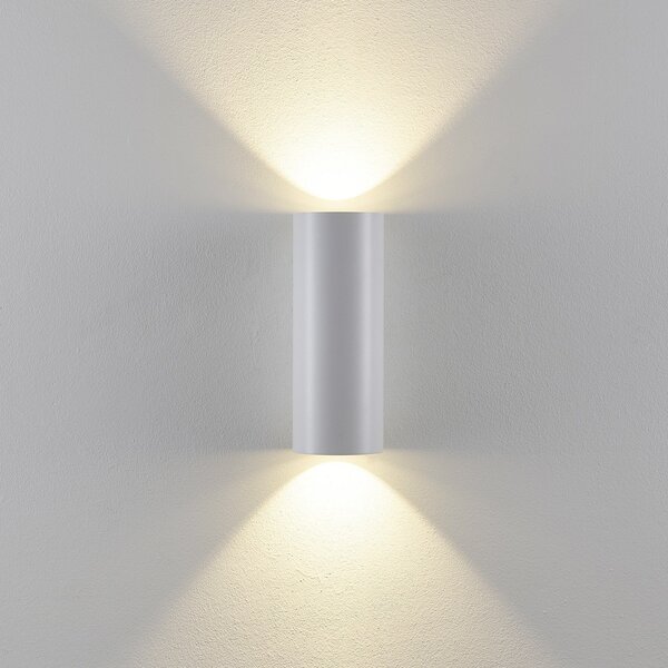 Deko-Light Aplică de exterior CAN, alb, 2 becuri, Ø 8 cm, IP65, metal, GU10, reglabil, Alb, Aluminiu