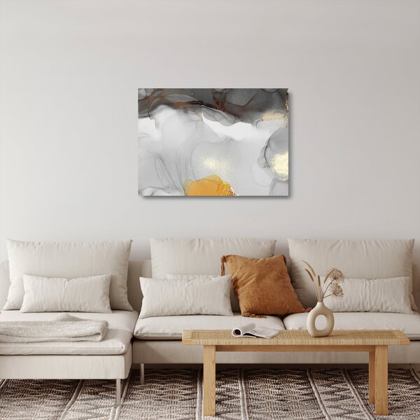 Tablou pe sticlă - Artă cu cerneală II. (70x50 cm)