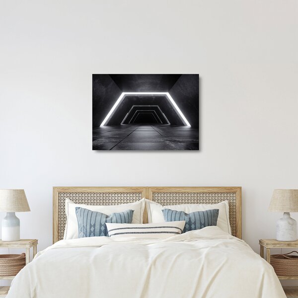 Tablou pe sticlă - Tunel futurist (70x50 cm)