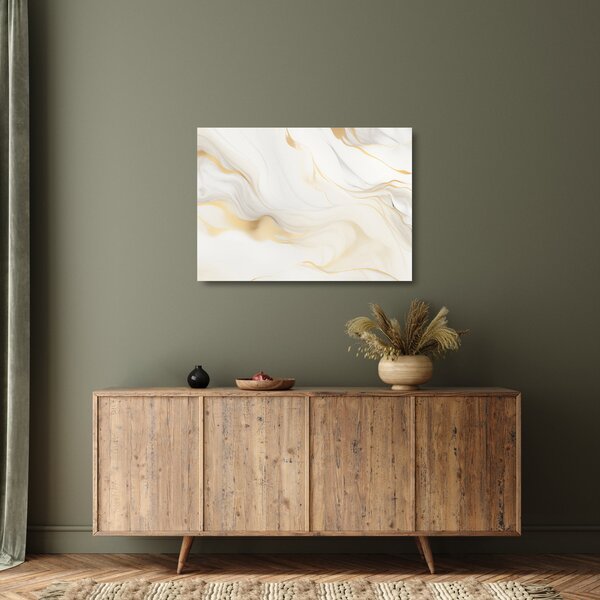 Tablou pe sticlă - Abstracție cu decor (70x50 cm)