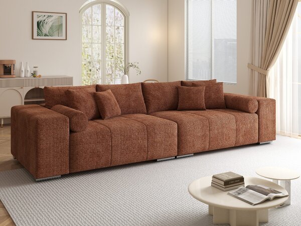 Canapea extensibilă dumonde cu ladă de depozitare Marbela XXL Cremona Teracota 295x120 cm
