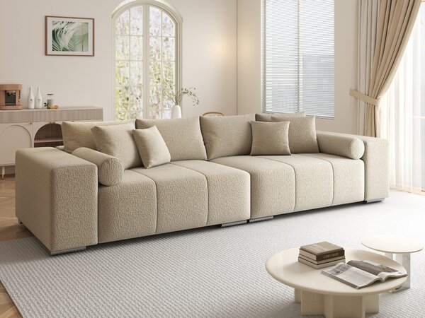 Canapea extensibilă dumonde cu ladă de depozitare Marbela XXL Jaguar Bej 295x120 cm