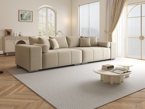 Canapea extensibilă dumonde cu ladă de depozitare Marbela XXL Jaguar Bej 295x120 cm