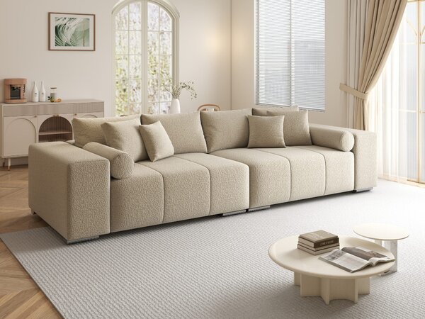 Canapea extensibilă dumonde cu ladă de depozitare Marbela XXL Jaguar Bej 295x120 cm