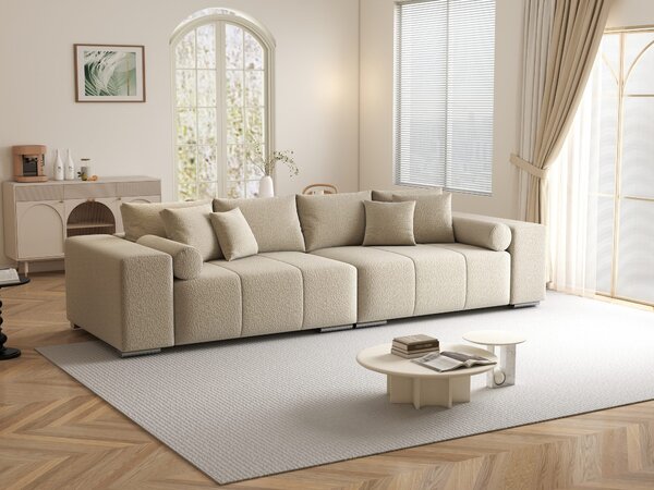 Canapea extensibilă dumonde cu ladă de depozitare Marbela XXL Jaguar Bej 295x120 cm