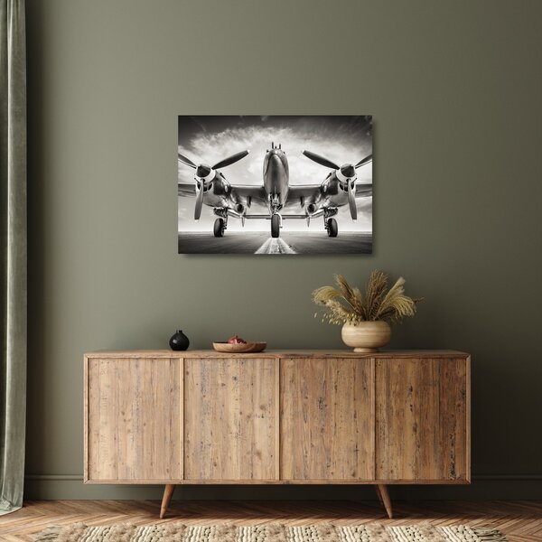 Tablou pe sticlă - Warbird (70x50 cm)