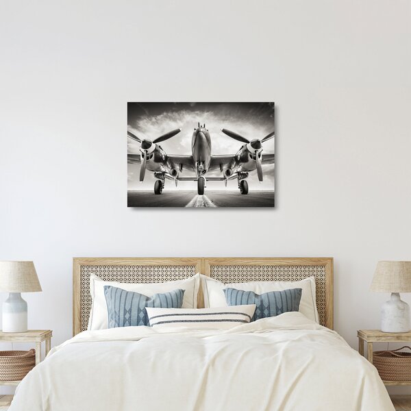 Tablou pe sticlă - Warbird (70x50 cm)