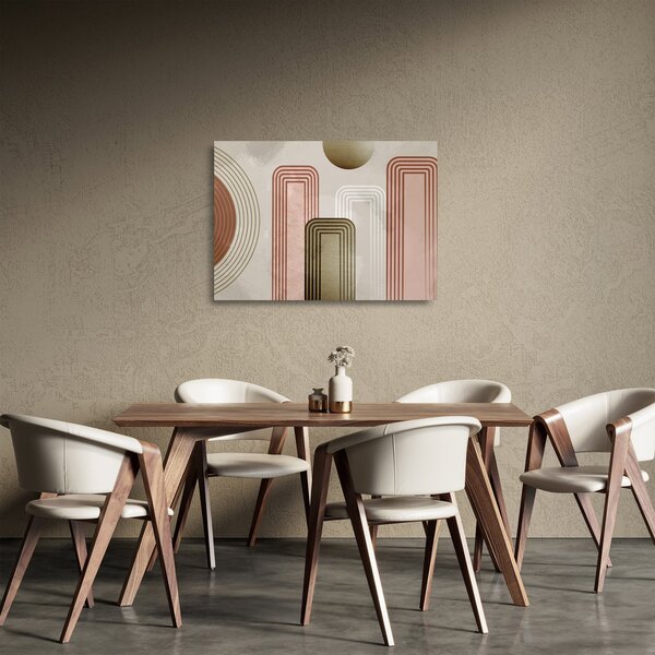 Tablou pe sticlă - Ilustrație minimalistă (70x50 cm)