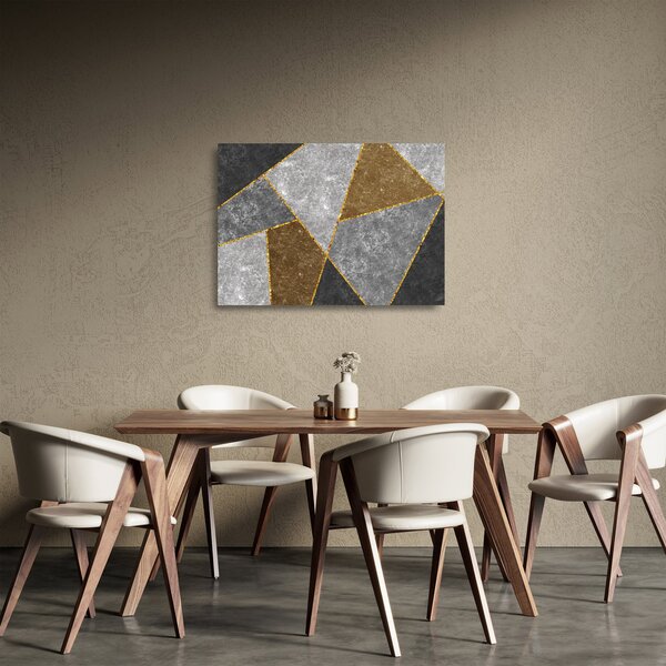 Tablou pe sticlă - Imitarea materialelor (70x50 cm)
