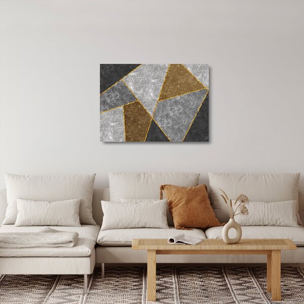 Tablou pe sticlă - Imitarea materialelor (70x50 cm)