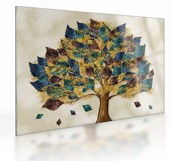 Tablou pe sticlă - Copac decorativ (70x50 cm)