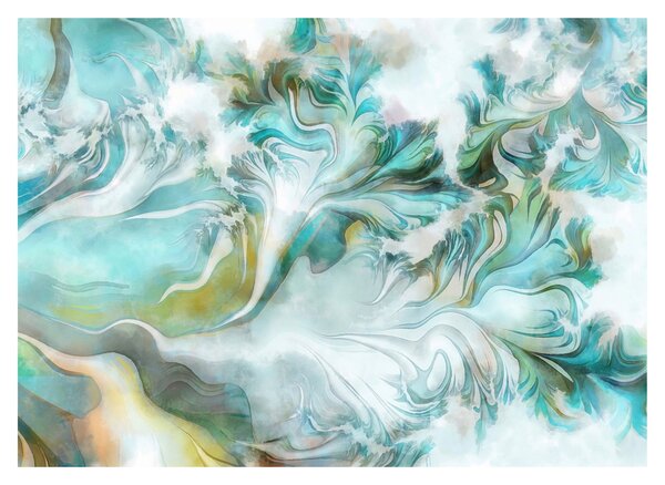 Tablou pe sticlă - Pictura modele abstracte de pictură (70x50 cm)