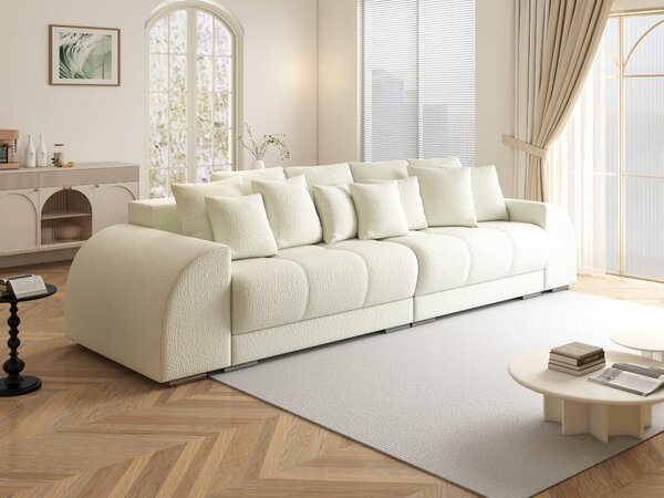 Canapea extensibilă dumonde cu 2 lăzi de depozitare Verona Jaguar Ivory 310x120 cm