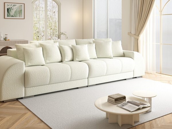Canapea extensibilă dumonde cu 2 lăzi de depozitare Verona Jaguar Ivory 310x120 cm