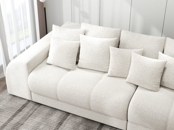 Canapea extensibilă dumonde cu 2 lăzi de depozitare Verona Monte Bej 310x120 cm