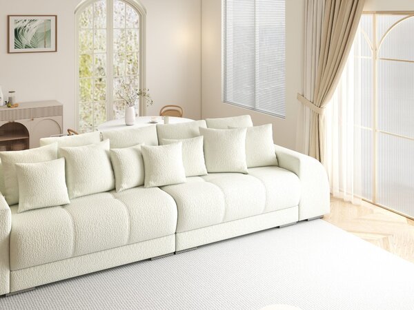Canapea extensibilă dumonde cu 2 lăzi de depozitare Verona Jaguar Ivory 310x120 cm