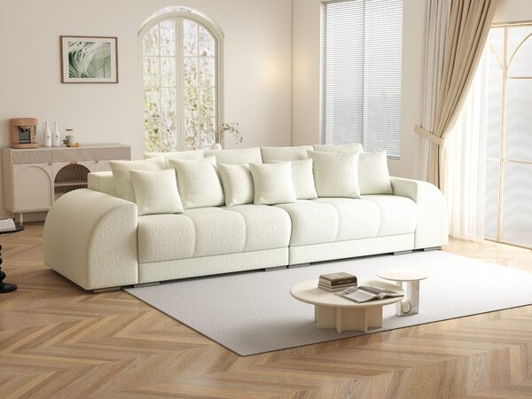 Canapea extensibilă dumonde cu 2 lăzi de depozitare Verona Jaguar Ivory 310x120 cm