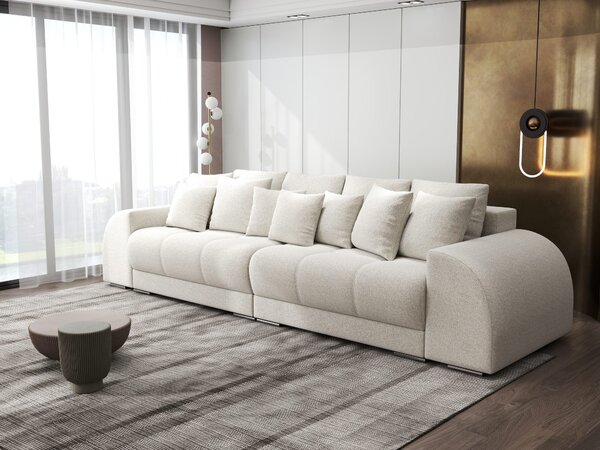Canapea extensibilă dumonde cu 2 lăzi de depozitare Verona Monte Bej 310x120 cm