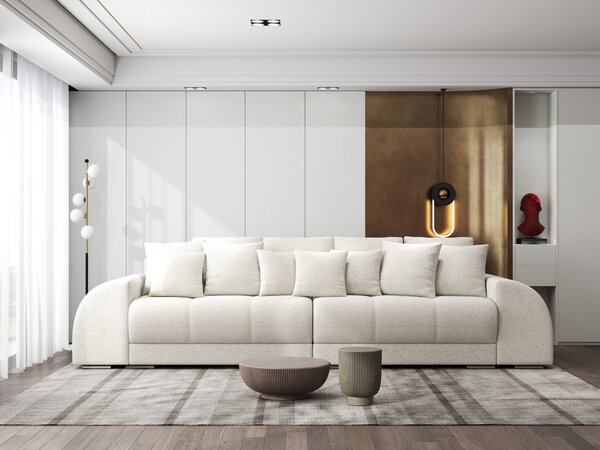 Canapea extensibilă dumonde cu 2 lăzi de depozitare Verona Monte Bej 310x120 cm