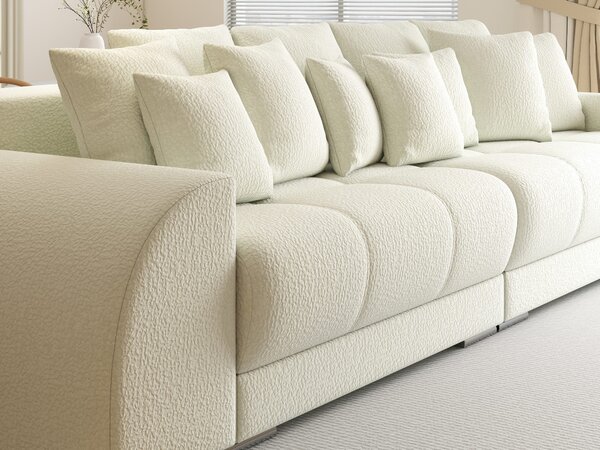 Canapea extensibilă dumonde cu 2 lăzi de depozitare Verona Jaguar Ivory 310x120 cm