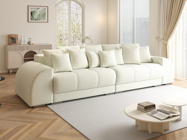 Canapea extensibilă dumonde cu 2 lăzi de depozitare Verona Jaguar Ivory 310x120 cm
