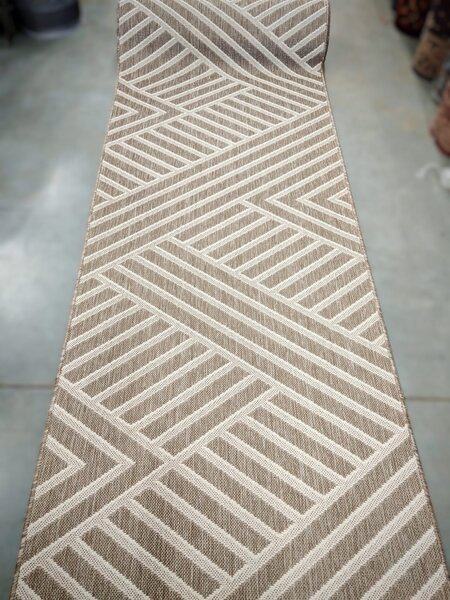 Traversa Antiderapanta Flex, 19652, Maro Bej, Latime 75 cm, Diverse Lungimi