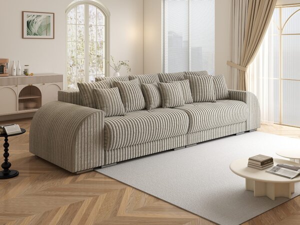 Canapea extensibilă dumonde cu 2 lăzi de depozitare Verona Tilia Gri- Bej 310x120 cm