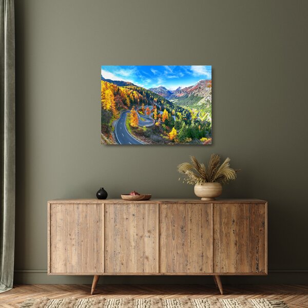 Tablou pe sticlă - Trecătoarea Malay Pass (70x50 cm)