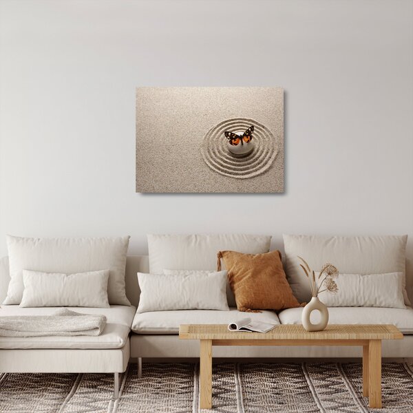 Tablou pe sticlă - Grădina Zen (70x50 cm)