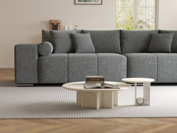 Canapea extensibilă dumonde cu ladă de depozitare Marbela XXL Monte Gri 90 295x120 cm