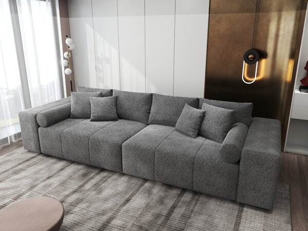 Canapea extensibilă dumonde cu ladă de depozitare Marbela XXL Quelle Gri 92 295x120 cm