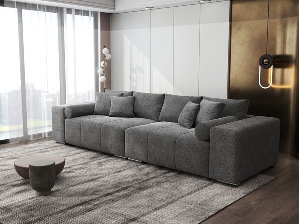 Canapea extensibilă dumonde cu ladă de depozitare Marbela XXL Quelle Gri 92 295x120 cm