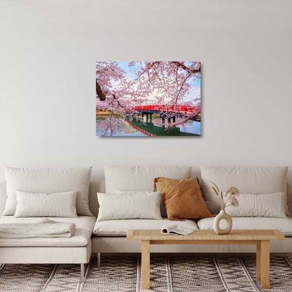 Tablou pe sticlă - Hirosaki, Japonia (70x50 cm)