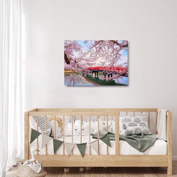 Tablou pe sticlă - Hirosaki, Japonia (70x50 cm)