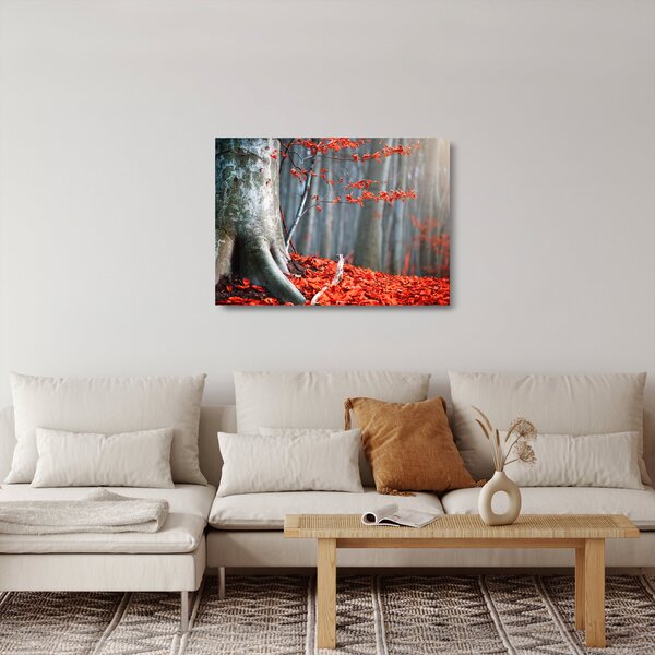 Tablou pe sticlă - Toamna (70x50 cm)