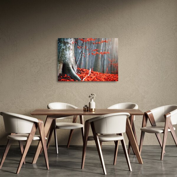Tablou pe sticlă - Toamna (70x50 cm)
