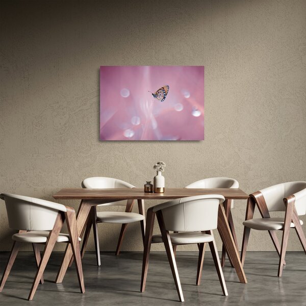 Tablou pe sticlă - Fluturele (70x50 cm)